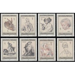 Österreich Austria 1142/49 1969 Bicentenario de la colección de arte de la Albertina MH Österreich Austria 1142/49 1969 Bicentenario de la colección de arte de la Albertina MH