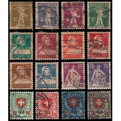 Suiza Switzerland 196/11 1924-27 Guillermo Tell Helvetia Escudo de armas Usados
