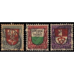 Suiza Switzerland 173/75 1919 Pro Juventud Usados Suiza Switzerland 173/75 1919 Pro Juventud Usados