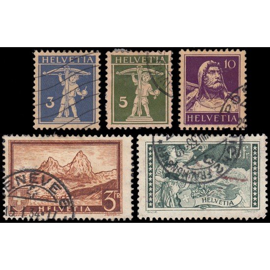 Suiza Switzerland 241/45 1930-31 Guillermo Tell Paisajes Usados