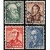 Suiza Switzerland 380/83 1942 Pro juventud N. Riggenbach y K. Escher von der Linth Usados