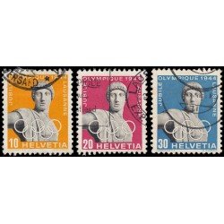 Suiza Switzerland 392/94 1944 50 Años de la creación del Comité Internacional Olímpico Usados Suiza Switzerland 392/94 1944 50 Años de la creación del Comité Internacional Olímpico Usados