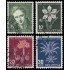 Suiza Switzerland 433/36 1946 Pro juventud Rodolphe Toepffer Flores flowers Usados