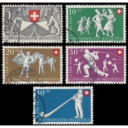 Suiza Switzerland 507/11 1951 Sexto centenario de la entrada de Zurich en la Confederación Usados