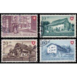 Suiza Switzerland 477/80 1949 Pro patria Usados Suiza Switzerland 477/80 1949 Pro patria Usados