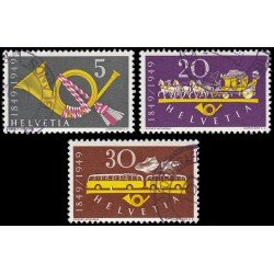 Suiza Switzerland 471/73 1949 Centenario correos confederados Usados Suiza Switzerland 471/73 1949 Centenario correos confederados Usados