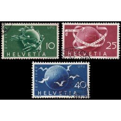 Suiza Switzerland 474/76 1949 75 aniv. Unión Postal Universal U.P.U. Usados Suiza Switzerland 474/76 1949 75 aniv. Unión Postal Universal U.P.U. Usados