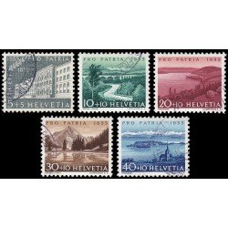 Suiza Switzerland 562/66 1955 Pro patria Usados Suiza Switzerland 562/66 1955 Pro patria Usados