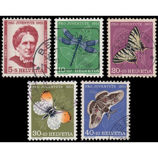 Suiza Switzerland 512/16 1951 Johanna Spyri Usados