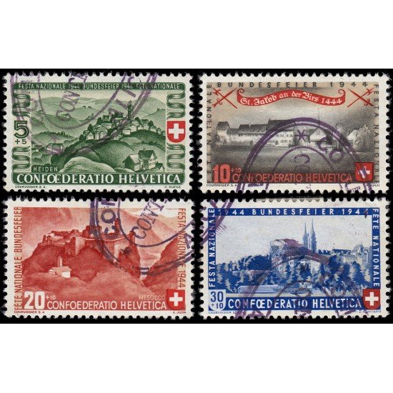 Suiza Switzerland 395/98 1944 Fiesta Nacional Usados Suiza Switzerland 395/98 1944 Fiesta Nacional Usados