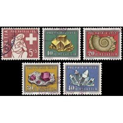 Suiza Switzerland 606/10 1958 Pro patria Piedras preciosas Usados Suiza Switzerland 606/10 1958 Pro patria Piedras preciosas Usados