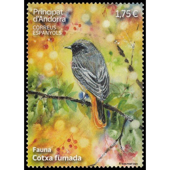 Andorra Española 541 2023 Fauna Cotxa fumada MNH Andorra Española 541 2023 Fauna Cotxa fumada MNH