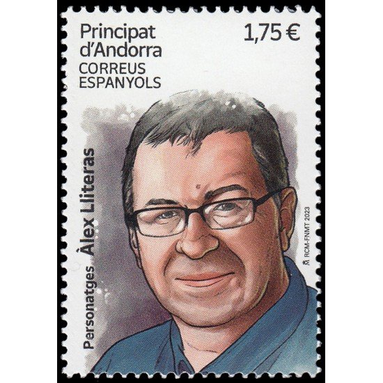 Andorra Española 546 2023 Personajes Àlex LLiteras MNH Andorra Española 546 2023 Personajes Àlex LLiteras MNH
