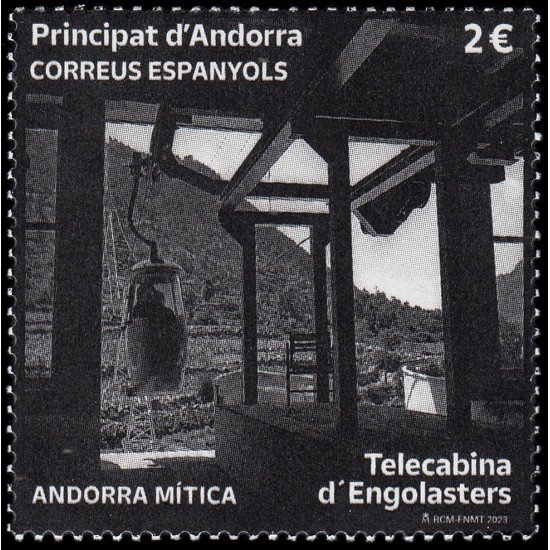 Andorra Española 547 2023 Andorra mítica Telecabina de Engolasters MNH Andorra Española 547 2023 Andorra mítica Telecabina de Engolasters MNH
