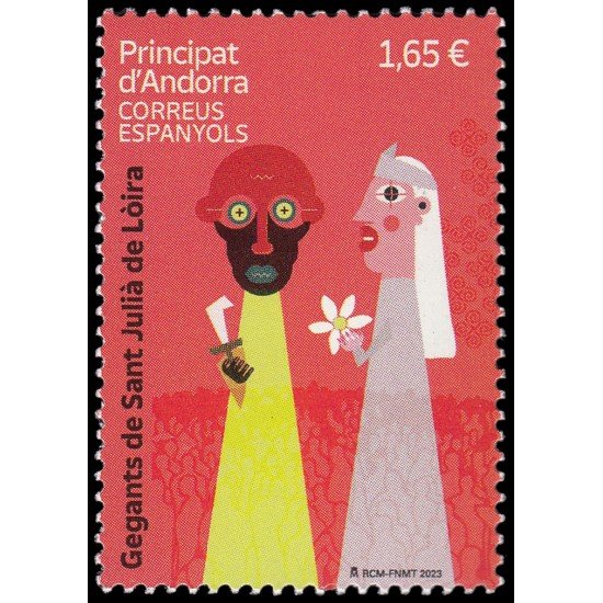 Andorra Española 549 2023 Cultura popular Gigantes de Sant Julià de Lòira MNH