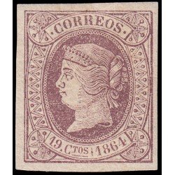 España Spain 66 1864 Isabel II MH España Spain 66 1864 Isabel II MH