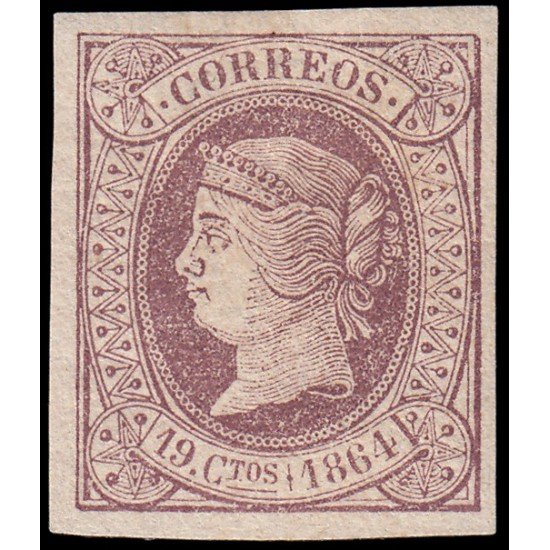 España Spain 66 1864 Isabel II MH España Spain 66 1864 Isabel II MH
