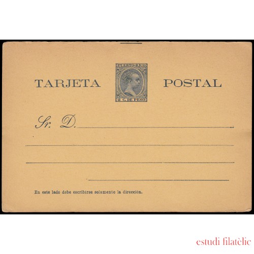 Puerto Rico EP 5 1894 Entero Postal Alfonso XIII 