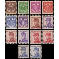 Monaco 154/66 1937-39 15 aniv. del advenimiento del Príncipe Luis II MH Monaco 154/66 1937-39 15 aniv. del advenimiento del Príncipe Luis II MH