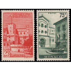 Monaco 397/98 1954 Vistas del Principado MNH Monaco 397/98 1954 Vistas del Principado MNH