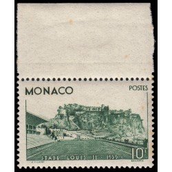 Monaco 184 1939 Inauguración del estadio Luis II Con bandeleta MNH Monaco 184 1939 Inauguración del estadio Luis II Con bandeleta MNH