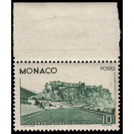 Monaco 184 1939 Inauguración del estadio Luis II Con bandeleta MNH