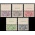 Monaco 371/75 1951 Sello del príncipe Caballo y armadura Con bandeleta MNH