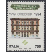 Italia Italy 2085 1994 75º Aniv. del CREDIOP crédito al empresario MNH