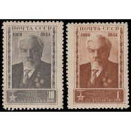 Rusia 943/44 1944 75 aniv. del nacimiento de Serguéi Chaplygin MNH