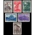 Rusia 1477/82 1950 10 aniv. de la república soviética de Letonia Vistas de Riga MNH