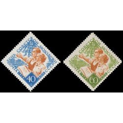 Rusia 2059/60 1958 Día de la juventud soviética MNH Rusia 2059/60 1958 Día de la juventud soviética MNH