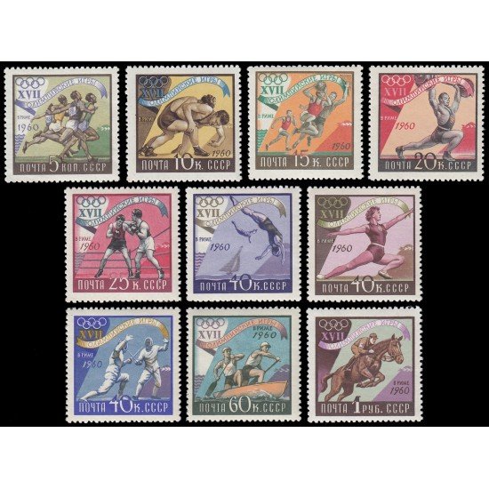 Rusia 2310/19 1960 Juegos olímpicos de Roma MNH