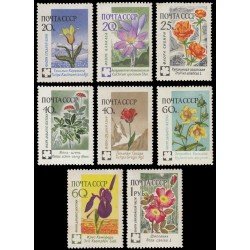 Rusia 2351/58 1960 Flores diversas de Ásia central MNH Rusia 2351/58 1960 Flores diversas de Ásia central MNH