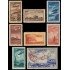 Rusia A 90/97 1949 Avión sobrevolando diferentes lugares MNH