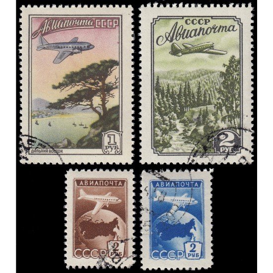 Rusia A 98/01 1955 Aviones Matasellos a favor Rusia A 98/01 1955 Aviones Matasellos a favor