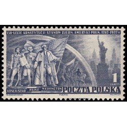 Polonia Poland 399 1938 150 aniv. de la Constitución de los EEUU MNH Polonia Poland 399 1938 150 aniv. de la Constitución de los EEUU MNH