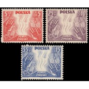 Polonia Poland 419/21 1938 Sobretasa de beneficencia Seguro de invierno MNH