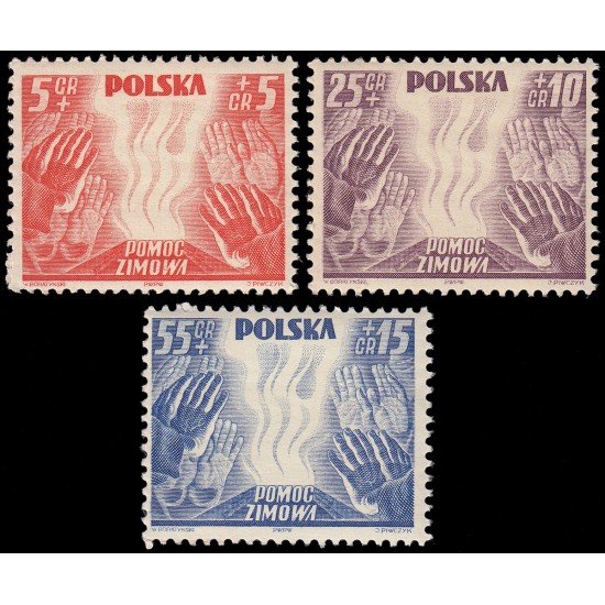 Polonia Poland 419/21 1938 Sobretasa de beneficencia Seguro de invierno MNH Polonia Poland 419/21 1938 Sobretasa de beneficencia Seguro de invierno MNH