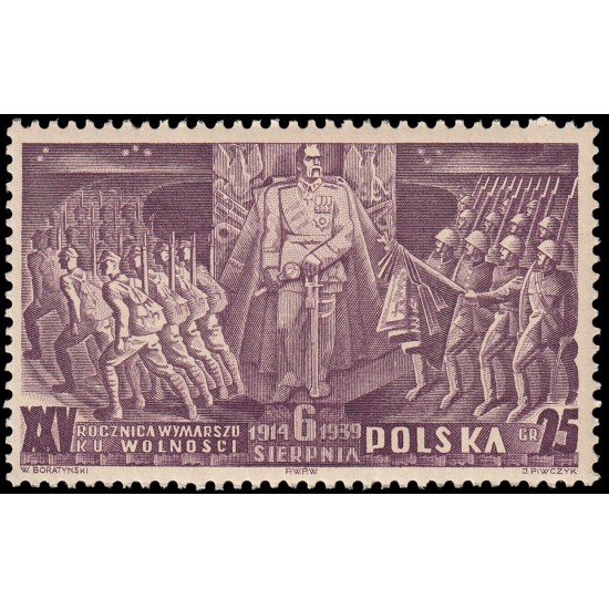 Polonia Poland 426 1939 25 aniv. de la Legión polonesa MNH Polonia Poland 426 1939 25 aniv. de la Legión polonesa MNH