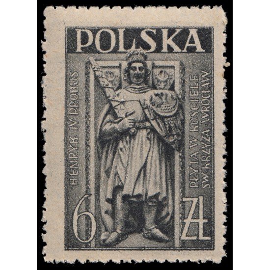 Polonia Poland 472 1946 Día de la arquitectura Monumento funerario de Henry IV MNH Polonia Poland 472 1946 Día de la arquitectura Monumento funerario de Henry IV MNH