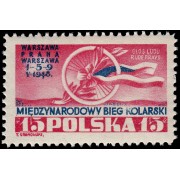 Polonia Poland 514 1948 Conmemoración de la carrera ciclista Varsovia-Praga-Varsovia MNH
