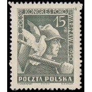 Polonia Poland 584 1950 Congreso nacional de la paz en Varsovia MNH