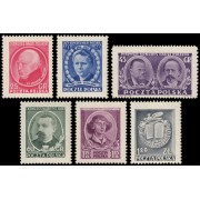 Polonia Poland 608/13 1951 Primer congreso científico polaco en Varsovia MNH