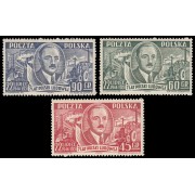 Polonia Poland 616/18 1951 7 aniv. de la República Popular MNH