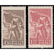 Polonia Poland 634/35 1952 Día internacional de la mujer MNH