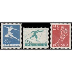 Polonia Poland 733/35 1954 Deportes de invierno MNH Polonia Poland 733/35 1954 Deportes de invierno MNH