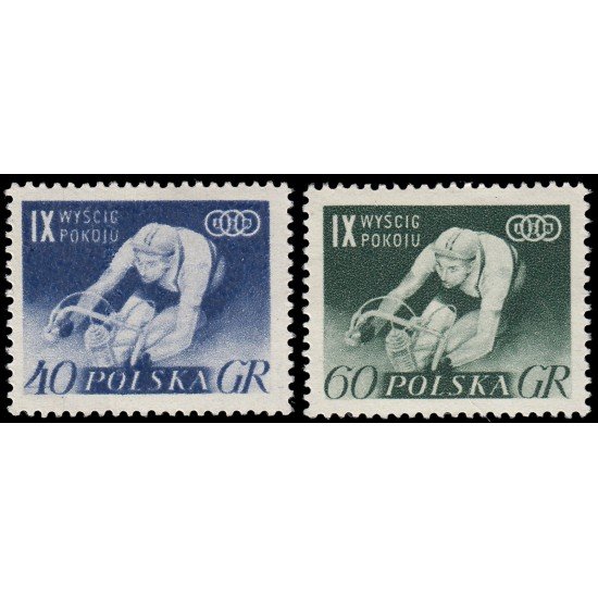 Polonia Poland 855/56 1956 9 Vuelta ciclista de la paz MNH Polonia Poland 855/56 1956 9 Vuelta ciclista de la paz MNH