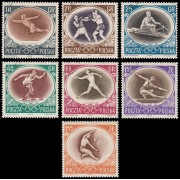Polonia Poland  871/77 1956  Juegos olímpicos de Melbourne Matasellos a favor