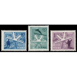 Polonia Poland 882/84 1957 Cincuentenario del esquí nacional MNH Polonia Poland 882/84 1957 Cincuentenario del esquí nacional MNH
