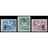 Polonia Poland 882/84 1957 Cincuentenario del esquí nacional MNH